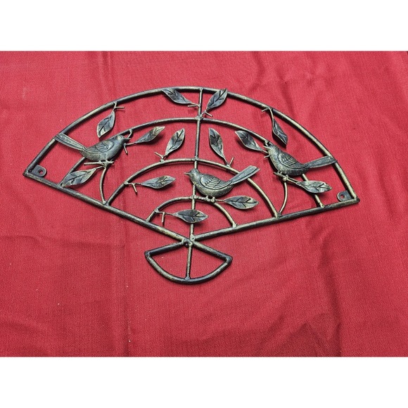Other - Vintage Metal Wall Decor Featuring Birds And Leaves. 20x12.5 Inches
